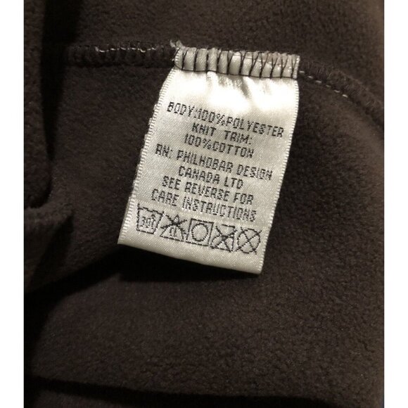 Susan Bristol Brown Open Cardigan Size Medium Fleece and Knit Cozy Layer NWT - Picture 6 of 7